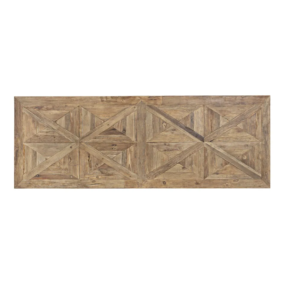 Tavolinë ngrënieje me dru të ricikluar Elm Design Homemotion - Badia Viadurini