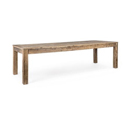 Tavolinë ngrënieje me dru të ricikluar Elm Design Homemotion - Badia Viadurini