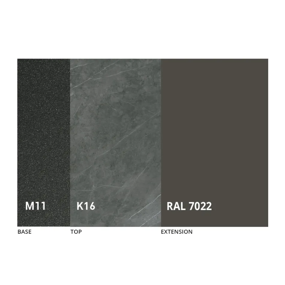 Tavolinë e rrumbullakët e ngrënies me majë të zgjatur deri në 180 cm Prodhuar në Itali - Muschio Viadurini