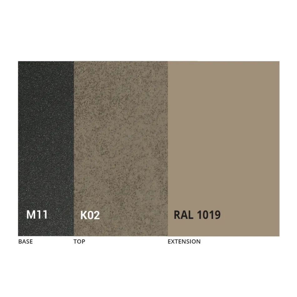 Tavolinë e rrumbullakët e ngrënies me majë të zgjatur deri në 180 cm Prodhuar në Itali - Muschio Viadurini