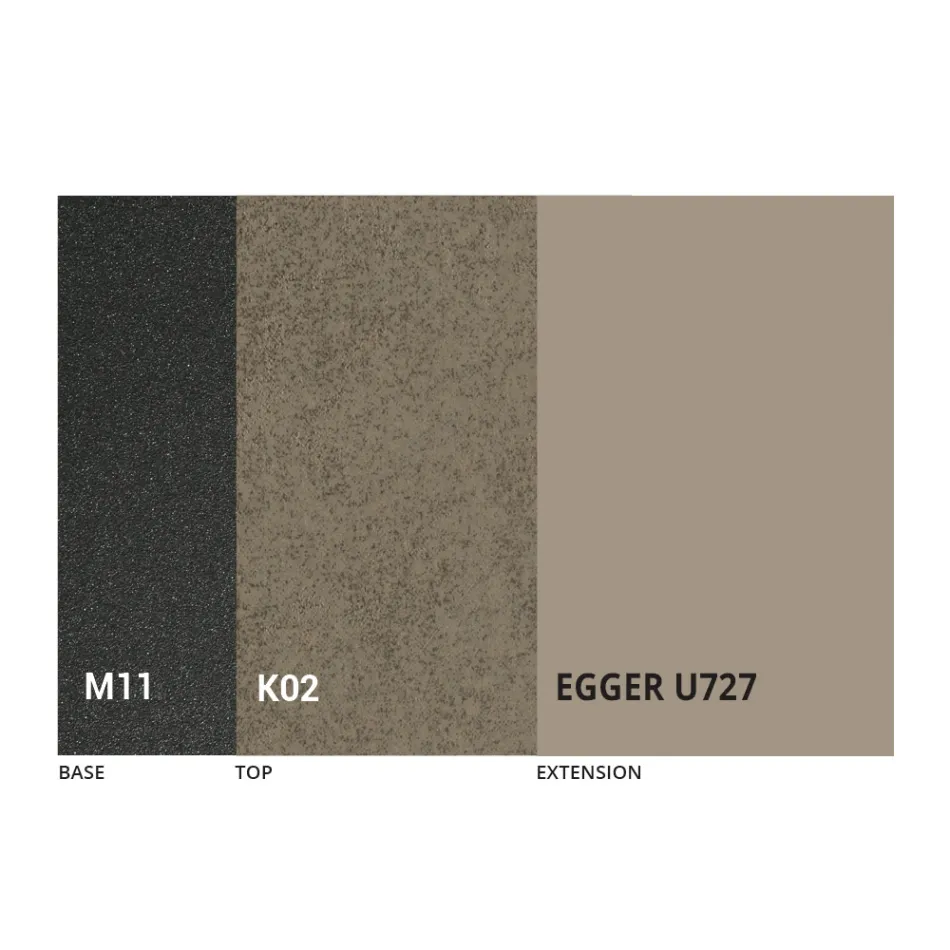 Tavolinë e rrumbullakët e ngrënies e zgjatur deri në 270 cm në qeramikë Prodhuar në Itali - Muschio Viadurini