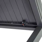 Tavolinë katrore e zgjatur deri në 180 cm E bërë nga alumini - Marker Viadurini