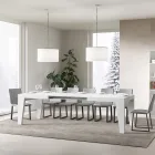 Tavolinë katrore E zgjatur deri në 440 cm në dru Prodhuar në Itali - Lule Viadurini