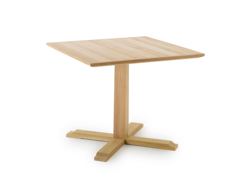 Tavolinë e jashtme katrore me tik të lartë ose të ulët Made in Italy - Oracle Viadurini