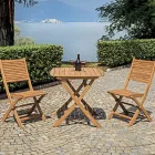 Tavolinë e jashtme katrore E punuar me dru akacie - perëndimi i diellit Viadurini