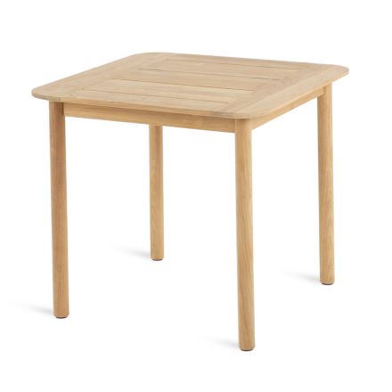 Tavolinë Sheshi Kopshti në dru tik Prodhuar në Itali - Liberato Viadurini