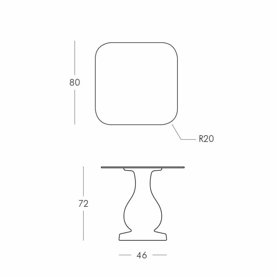 Tabela Sheshi i Dhomës së Darkës, HPL Top - Shekulli XIX nga Slide Viadurini