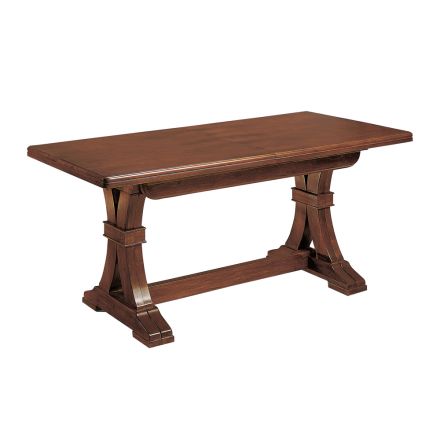 Tavolinë ndenjeje drejtkëndëshe e zgjerueshme prej druri Prodhuar në Itali - Jaro Viadurini