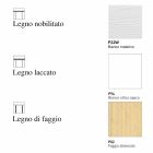 Tabela Drejtkëndëshe e Zgjerueshme deri në 170cm në Druri Made në Itali - Dine Viadurini