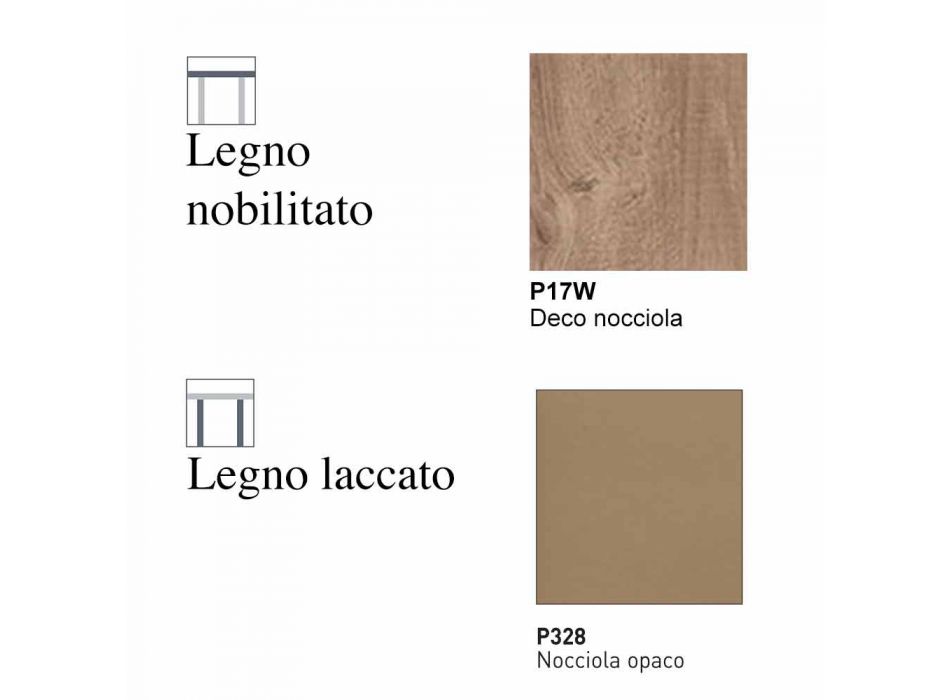 Tabela Drejtkëndëshe e Zgjerueshme deri në 170cm në Druri Made në Itali - Dine Viadurini