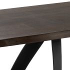 Tavolinë drejtkëndëshe me sipërme rimeso lisi dhe bazë alumini - Logan Viadurini