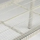 Tavolinë e jashtme drejtkëndore në polirattan dhe xhami - Gigi Viadurini