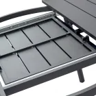 Tavolinë e Rrumbullakët e Zgjerueshme në Alumini Antracit (170 cm) - Rivara Viadurini