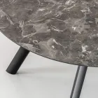 Tavolinë e rrumbullakët e zgjerueshme deri në 170 cm në HPL të stratifikuar - Convivio Viadurini