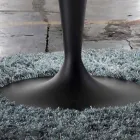 Tabela e rrumbullakët, e shtrirë dhe me dizajn modern - Borgia Viadurini