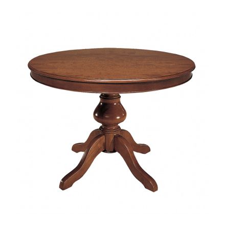 Tavolinë e rrumbullakët me zgjatim 34 cm Made in Italy - Tellus Viadurini