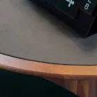 Tavolinë e rrumbullakët me majë druri të fortë arre natyrale, Carlo Viadurini