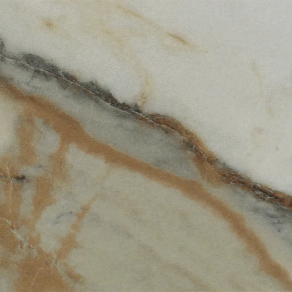 Tavolinë e rrumbullakët qeramike në natyrë Calacatta Hermitage Prodhuar në Itali - Pegaso Viadurini