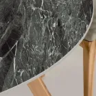 Tavolinë e rrumbullakët në natyrë në qeramikë jeshile France Prodhuar në Itali - Pegaso Viadurini