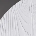 Tavolinë ngrënieje e rrumbullakët në kompensatë të veshur me hirin - Libra Viadurini