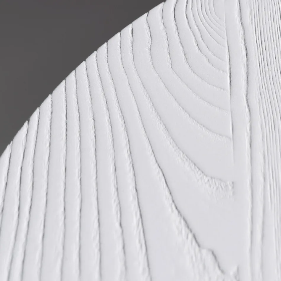 Tavolinë ngrënieje e rrumbullakët në kompensatë të veshur me hirin - Libra Viadurini