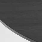 Tavolinë ngrënieje e rrumbullakët në kompensatë të veshur me hirin - Libra Viadurini