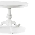 Tavolinë e Rrumbullakët e Zgjatshme e Dhomës së Ndenjes në Dru Prodhuar në Itali - Vittoria Viadurini