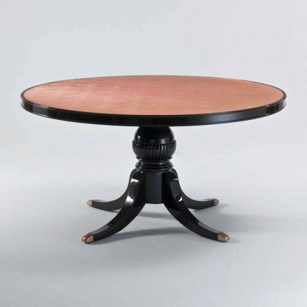 Tavolinë e rrumbullakët e dizajnit klasik në sofër të lëmuar, me diametër 150 cm, Akim Viadurini