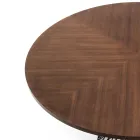 Tryezë e rrumbullakët në MDF Metal dhe Fameso - Lantanum Viadurini