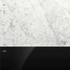 Tryezë moderne e rrumbullakët në mermer Carrara dhe Marquinia Prodhuar në Itali - Dollarë Viadurini