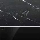 Tryezë moderne e rrumbullakët në mermer Carrara dhe Marquinia Prodhuar në Itali - Dollarë Viadurini