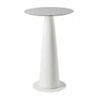 Tavolina e rrumbullakët polietileni Slide Hoplà (H110) hpl e prodhuar në Itali Viadurini