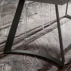 Tavolinë ngrënieje me majë lisi të hequr lëvoren e prodhuar në Itali - Pinocchio Viadurini