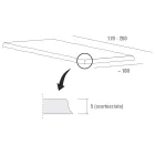 Tavolinë ngrënieje me majë lisi të hequr lëvoren e prodhuar në Itali - Pinocchio Viadurini