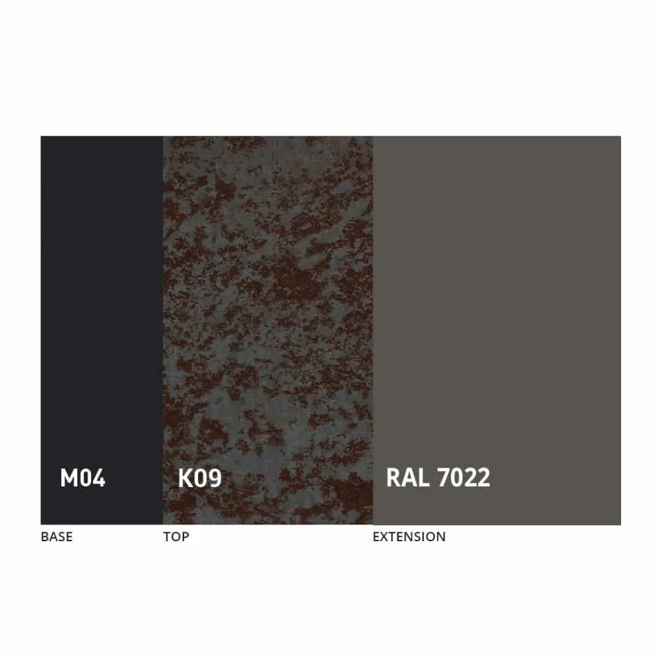 Tavolinë ngrënieje e rrumbullakët e shtrirë në 165 cm me majë qeramike - Pistolero Viadurini