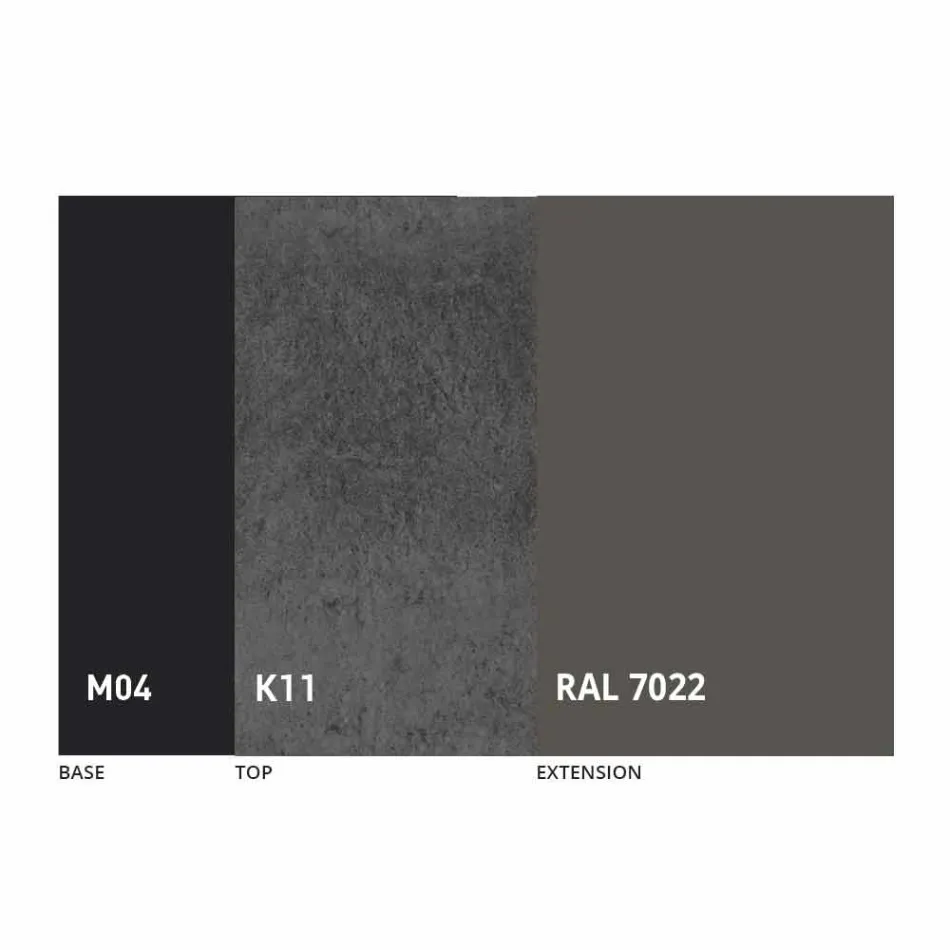 Tavolinë ngrënieje e rrumbullakët e shtrirë në 165 cm me majë qeramike - Pistolero Viadurini