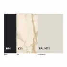 Tavolinë ngrënieje e rrumbullakët e shtrirë në 165 cm me majë qeramike - Pistolero Viadurini