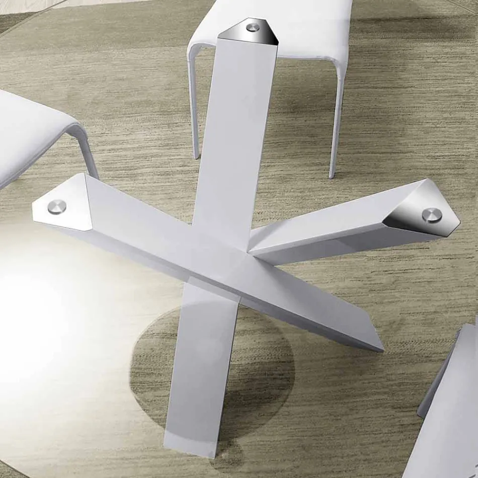 Tabela e rrumbullakët e modelimit të rrumbullakët d.130 e bërë në Itali Cristal Viadurini