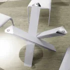 Tabela e rrumbullakët e dizajnit d.150 kristal i lartë i bërë në Itali Cristal Viadurini