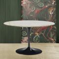 Tavolinë Tulip Eero Saarinen H 73 në Ar Mermer Calacatta Made in Italy - Scarlet