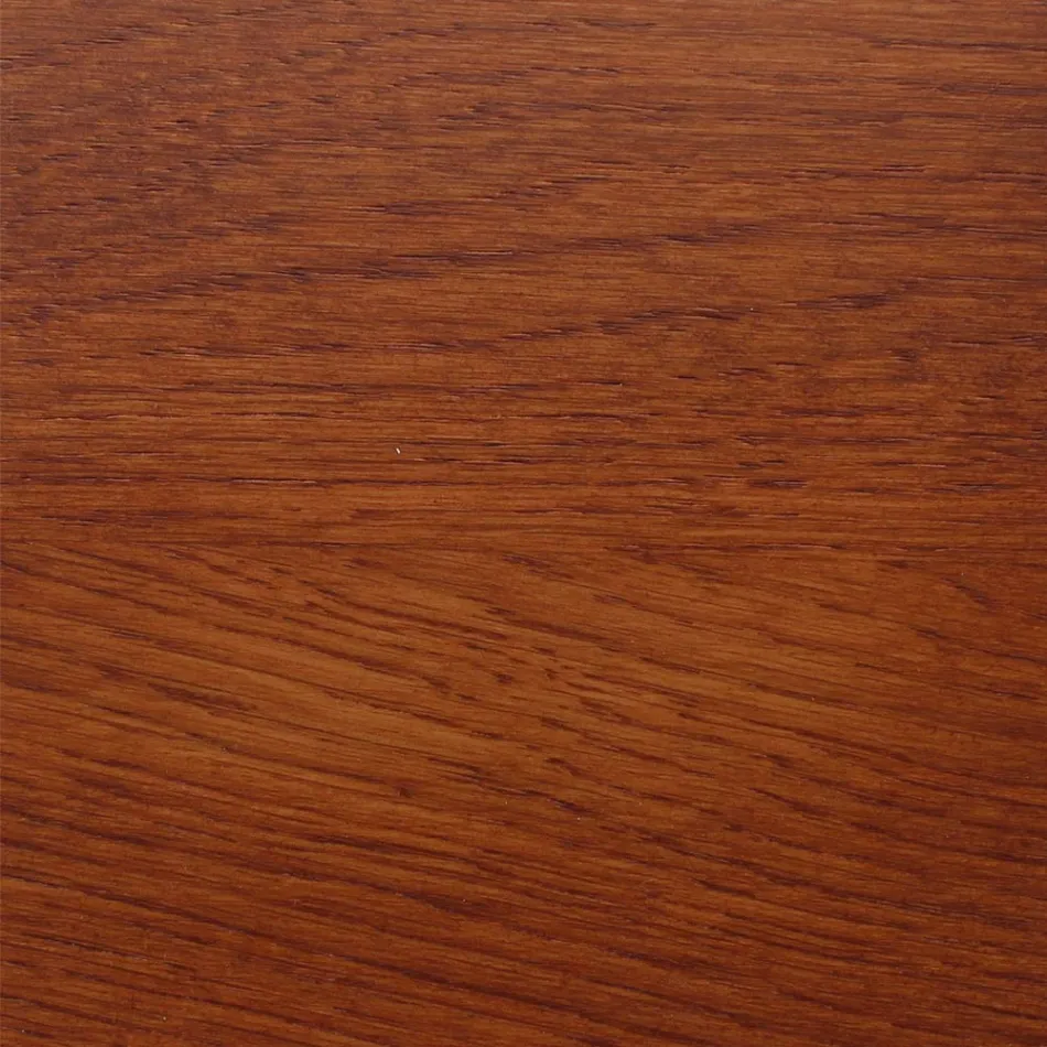 Tavolinë tulipani Eero Saarinen H 73 Oval në lisi me njolla vishnje Prodhuar në Itali - Scarlet Viadurini