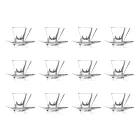 Filxhanë kafeje kristal transparent ose me ngjyrë 12 copë - Amalgam Viadurini