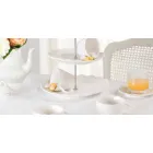 Kupat e çajit në Porcelan të Bardhë Dekoruar 6 copë Dizajn i Shabby - Rafiki Viadurini