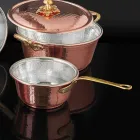 Pan dhe bakër bakri i konservuar me dorë dhe prodhuar në Itali 19 cm - Mariassunta Viadurini