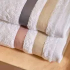 Peshqir dushi pambuku Terry me tufë të dyfishtë në percale pambuku - Serenity Viadurini