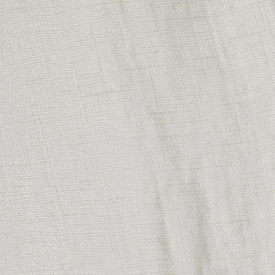 Perde prej liri me dritë të bardhë me butona me dizajn luksoz italian - Geogeo Viadurini