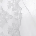 Perde prej liri të lehta luksoze italiane me organza dhe qëndisje të bardhë - Marinella Viadurini