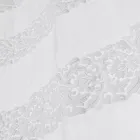 Perde prej liri të bardhë me Organza dhe Qëndisje Dizajn Shabby Made in Italy - Marpessa Viadurini