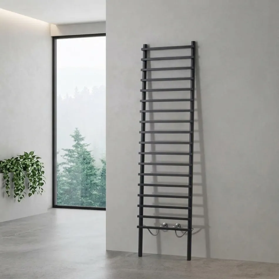 Radiator Hidraulik prej Çeliku të Zi me Karbon, Prodhuar në Itali - Raggio Viadurini