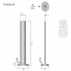 Radiator elektrik i dyshemesë me dizajn të vetëm ose të dyfishtë të udhëhequr në 500 W - Stilus Viadurini